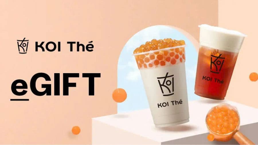 menu koi thé